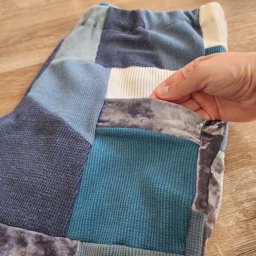 Patchwork Boot Cut Pants - image 4